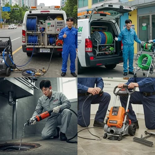 수원시 고압세척 하수도 깔끔하게 해결