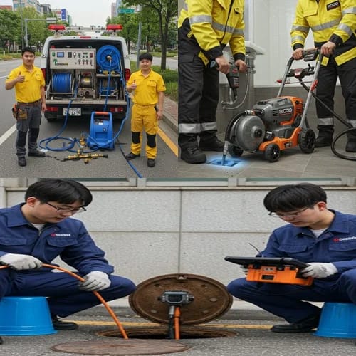 수원시 고압세척 하수도 깔끔하게 해결