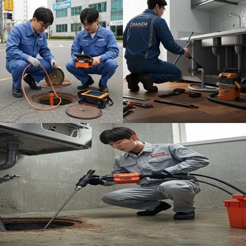 영화동 하수구막힘 뚫음 한 번에 해결