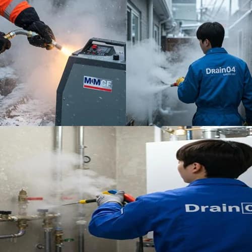 중동 수도 얼었을때 동파 녹임 해빙 수도 동파 신속하게 녹여