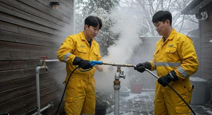 입북동 언 수도 녹임 해빙 업체 겨울철 동파 긴급 해결