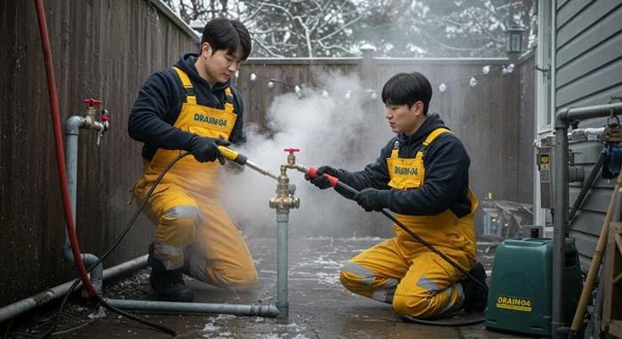 조원동 수도 얼었을때 동파 녹임 해빙 수도 동파 신속하게 녹여