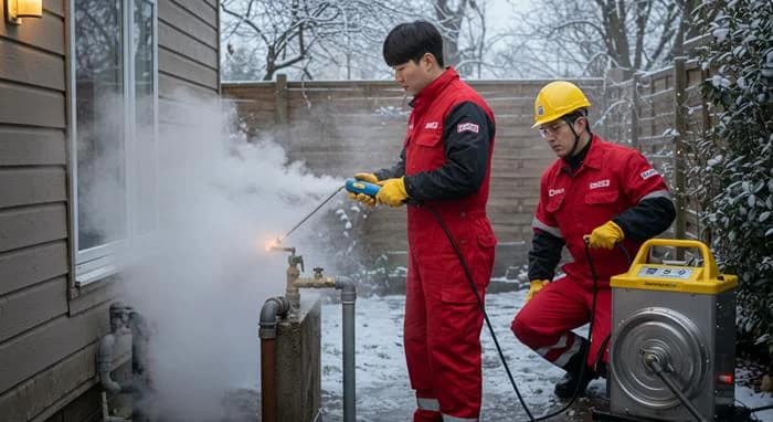 영화동 수도 얼었을때 동파 녹임 해빙 꽁꽁 언 수도관 완벽 해빙