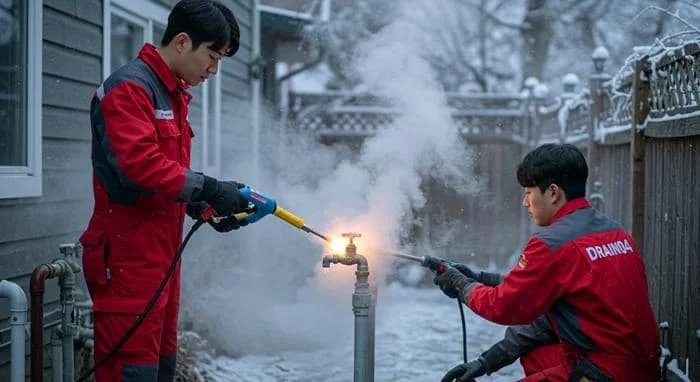 매탄동 수도 얼었을때 동파 녹임 해빙 수도 동파 신속하게 녹여