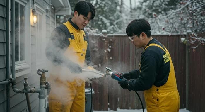 신동 수도 얼었을때 동파 녹임 해빙 꽁꽁 언 수도관 완벽 해빙