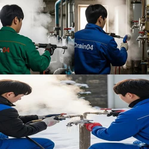 탑동 수도 얼었을때 동파 녹임 해빙 수도 동파 신속하게 녹여