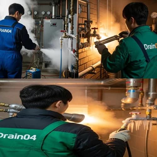 평리동 언 수도 녹임 해빙 업체 꽁꽁 언 수도관 완벽 해빙