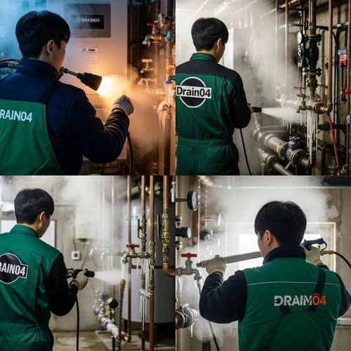 냉동된 수도와 빙결 방지를 위한 해빙 서비스 안내