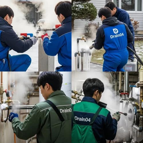 남수동 언 수도 녹임 해빙 업체 꽁꽁 언 수도관 완벽 해빙