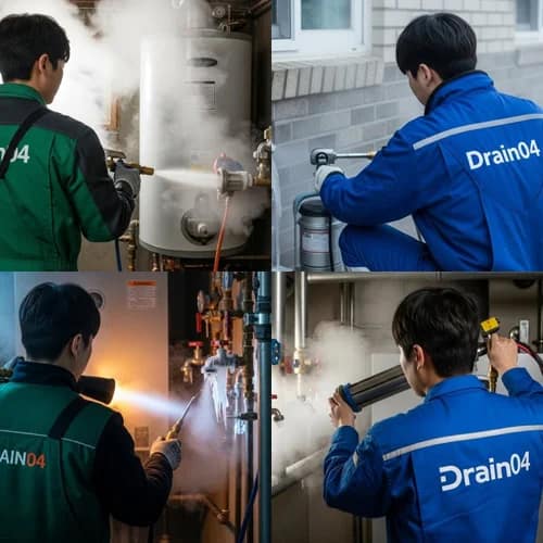 송죽동 언 수도 녹임 해빙 업체 꽁꽁 언 수도 녹여드립니다