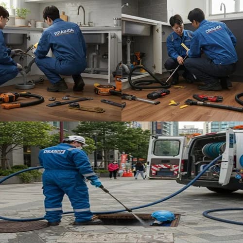 빌라 1층 역류 문제, 연무동 싱크대 막힘 배수구