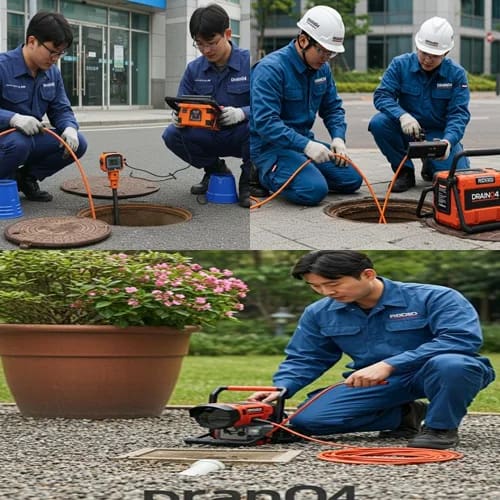 이의동 싱크대 막힘 배수구 광교 카페거리 상가 주방 막힘 해결