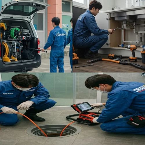 세류동 하수구 뚫음 하수도 빌라 층 역류 문제 완벽 해결했어요