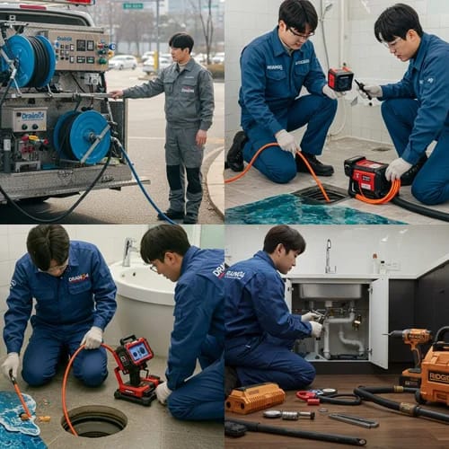 파장동 변기 막힘 수리 오래된 주택 화장실은 역시 전문가에게