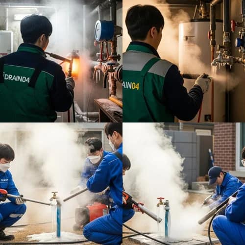 장안구 언 수도 녹임 해빙 업체 꽁꽁 언 수도관 완벽 해빙